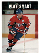 Guy Carbonneau - Montreal Canadiens - Play Smart (NHL Hockey Card) 1991-92 Pro Set # 345 Mint