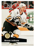 Brent Ashton - Boston Bruins (NHL Hockey Card) 1991-92 Pro Set # 352 Mint