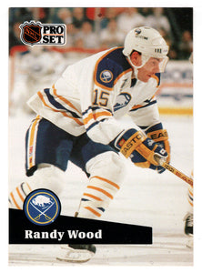 Randy Wood - Buffalo Sabres (NHL Hockey Card) 1991-92 Pro Set # 359 Mint