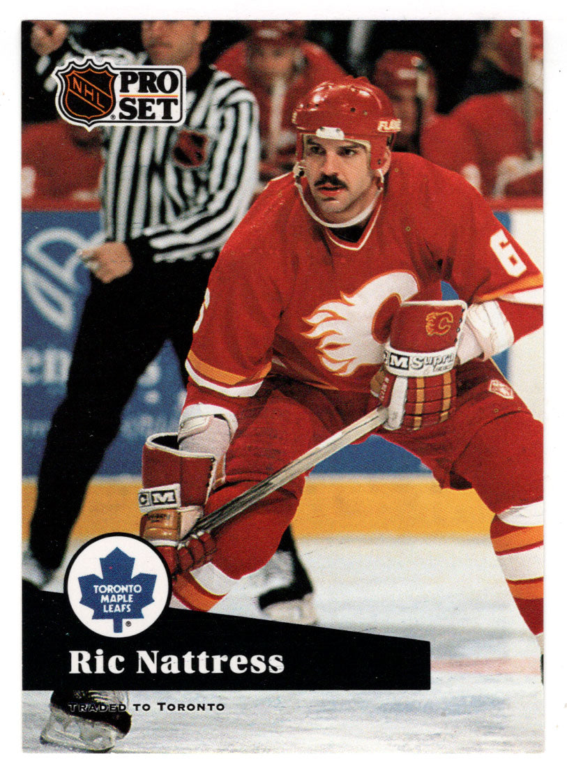 Ric Nattress - Calgary Flames (NHL Hockey Card) 1991-92 Pro Set # 363 Mint