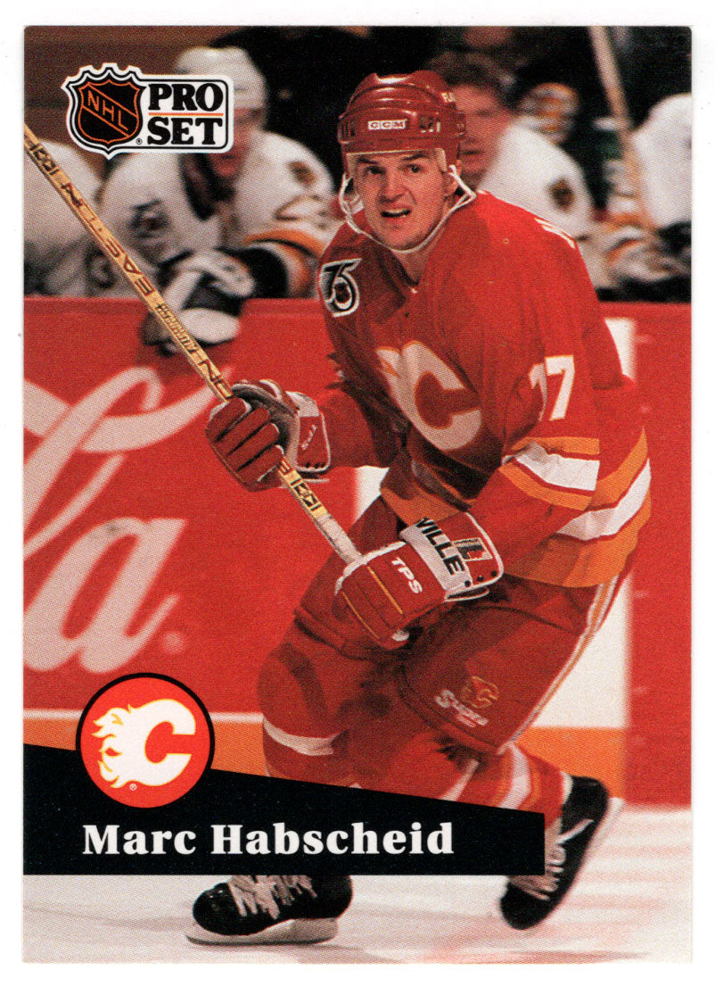 Marc Habscheid - Calgary Flames (NHL Hockey Card) 1991-92 Pro Set