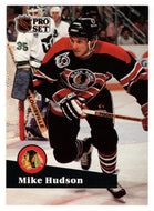 Mike Hudson - Chicago Blackhawks (NHL Hockey Card) 1991-92 Pro Set # 369 Mint