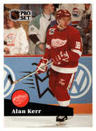 Alan Kerr - Detroit Red Wings (NHL Hockey Card) 1991-92 Pro Set # 376 Mint