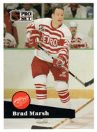 Brad Marsh - Detroit Red Wings (NHL Hockey Card) 1991-92 Pro Set # 378 Mint