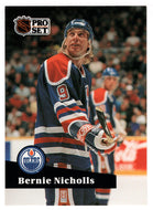 Bernie Nicholls - Edmonton Oilers (NHL Hockey Card) 1991-92 Pro Set # 386 Mint