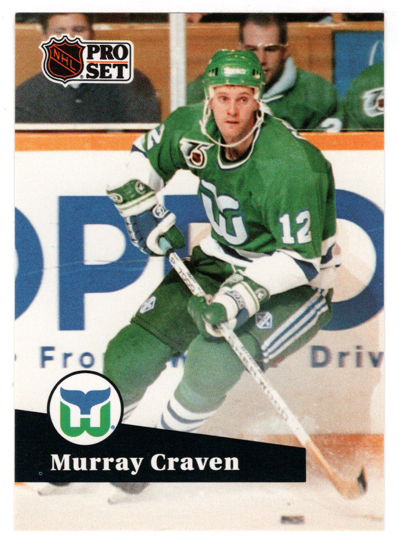 Murray Craven - Hartford Whalers (NHL Hockey Card) 1991-92 Pro Set # 393 Mint