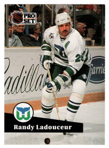 Randy Ladouceur - Hartford Whalers (NHL Hockey Card) 1991-92 Pro Set # 396 Mint