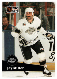 Jay Miller - Los Angeles Kings (NHL Hockey Card) 1991-92 Pro Set # 402 Mint