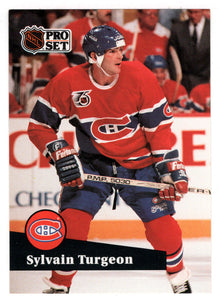 Sylvain Turgeon - Montreal Canadiens (NHL Hockey Card) 1991-92 Pro Set # 416 Mint