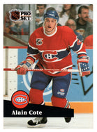 Alain Cote - Montreal Canadiens (NHL Hockey Card) 1991-92 Pro Set # 417 Mint