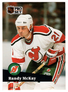 Randy McKay - New Jersey Devils (NHL Hockey Card) 1991-92 Pro Set # 422 Mint