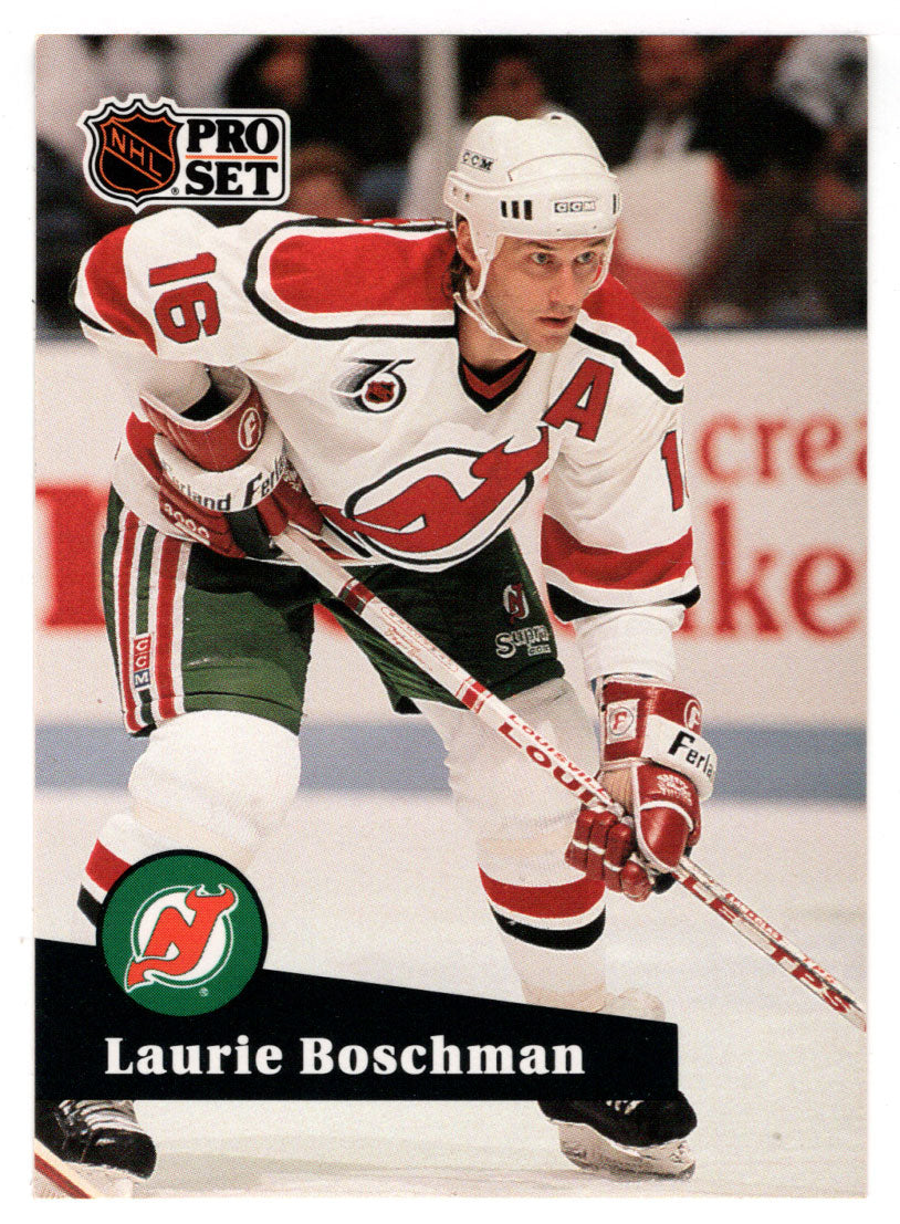 Laurie Boschman - New Jersey Devils (NHL Hockey Card) 1991-92 Pro Set # 426 Mint