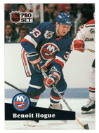 Benoit Hogue - New York Islanders (NHL Hockey Card) 1991-92 Pro Set # 435 Mint