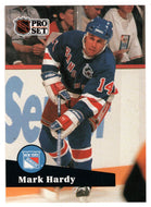 Mark Hardy - New York Rangers (NHL Hockey Card) 1991-92 Pro Set # 442 Mint