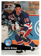 Kris King - New York Rangers (NHL Hockey Card) 1991-92 Pro Set # 445 Mint