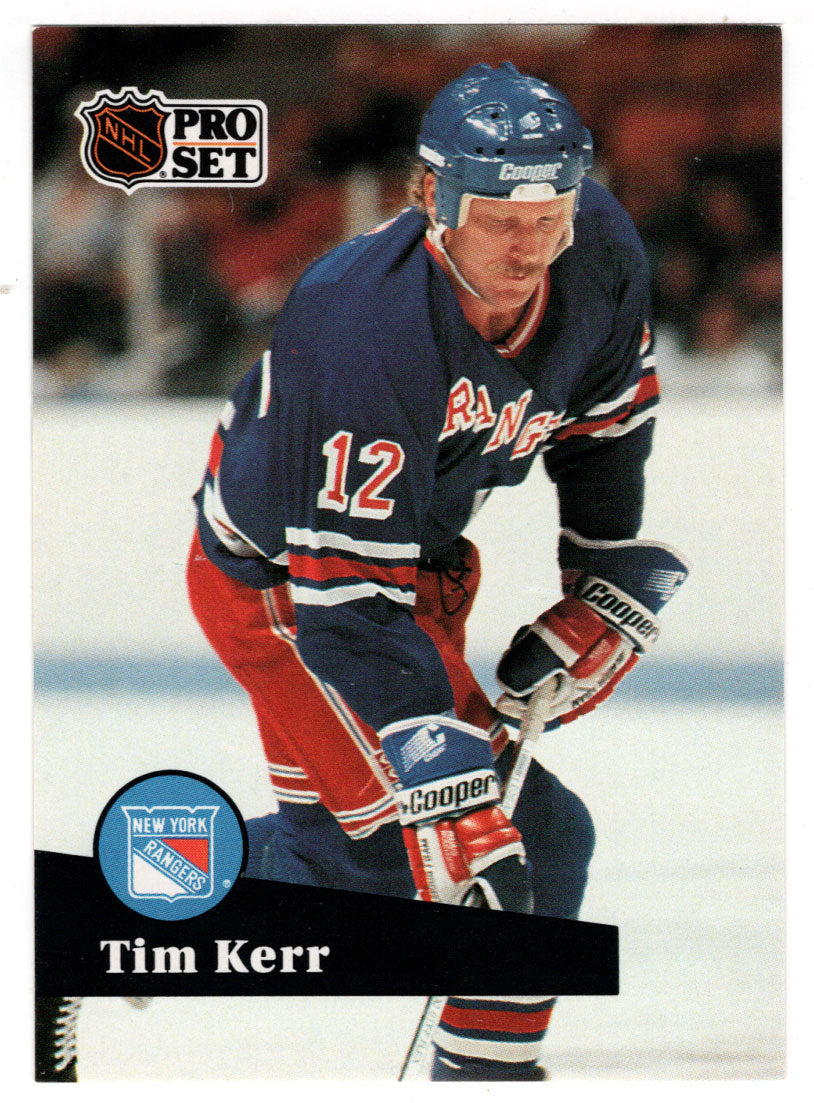 Tim Kerr - New York Rangers (NHL Hockey Card) 1991-92 Pro Set # 446 Mint