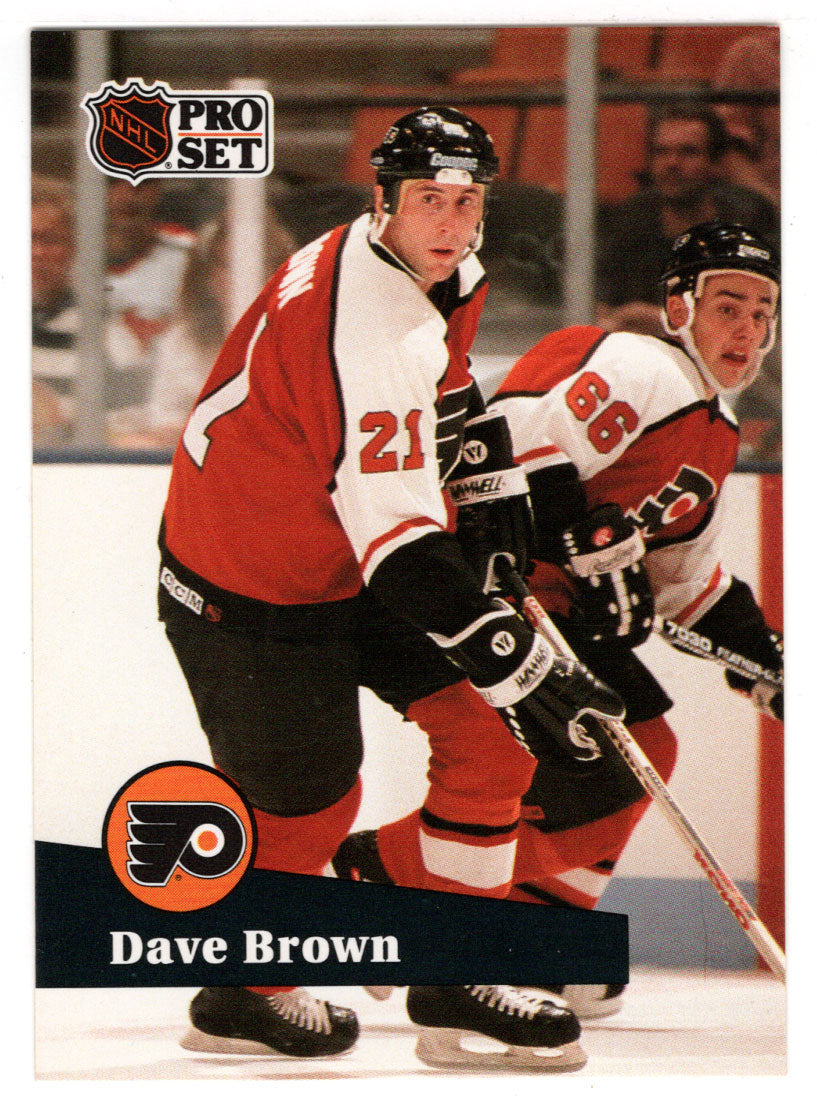 Dave Brown - Philadelphia Flyers (NHL Hockey Card) 1991-92 Pro Set # 452 Mint