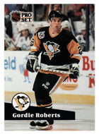 Gordie Roberts - Pittsburgh Penguins (NHL Hockey Card) 1991-92 Pro Set # 458 Mint