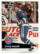 Greg Smyth RC - Quebec Nordiques (NHL Hockey Card) 1991-92 Pro Set # 465 Mint