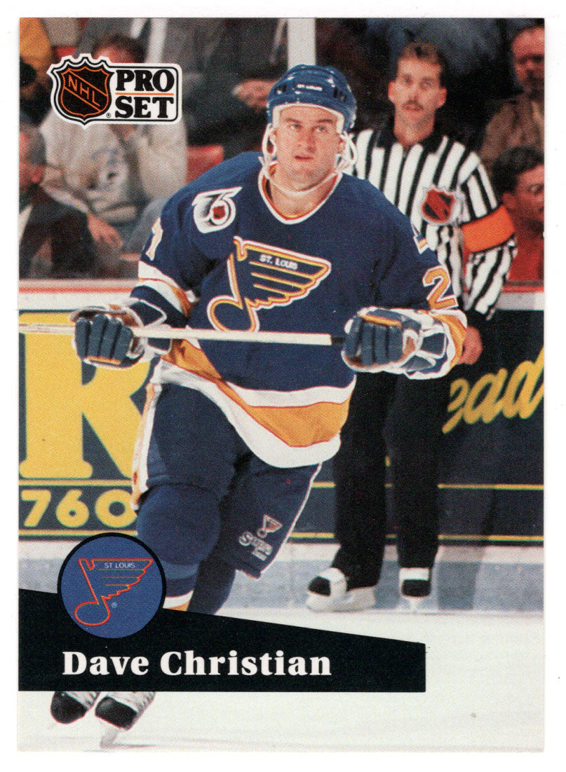 Dave Christian - St. Louis Blues (NHL Hockey Card) 1991-92 Pro Set # 471 Mint