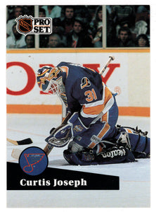 Curtis Joseph - St. Louis Blues (NHL Hockey Card) 1991-92 Pro Set # 473 Mint