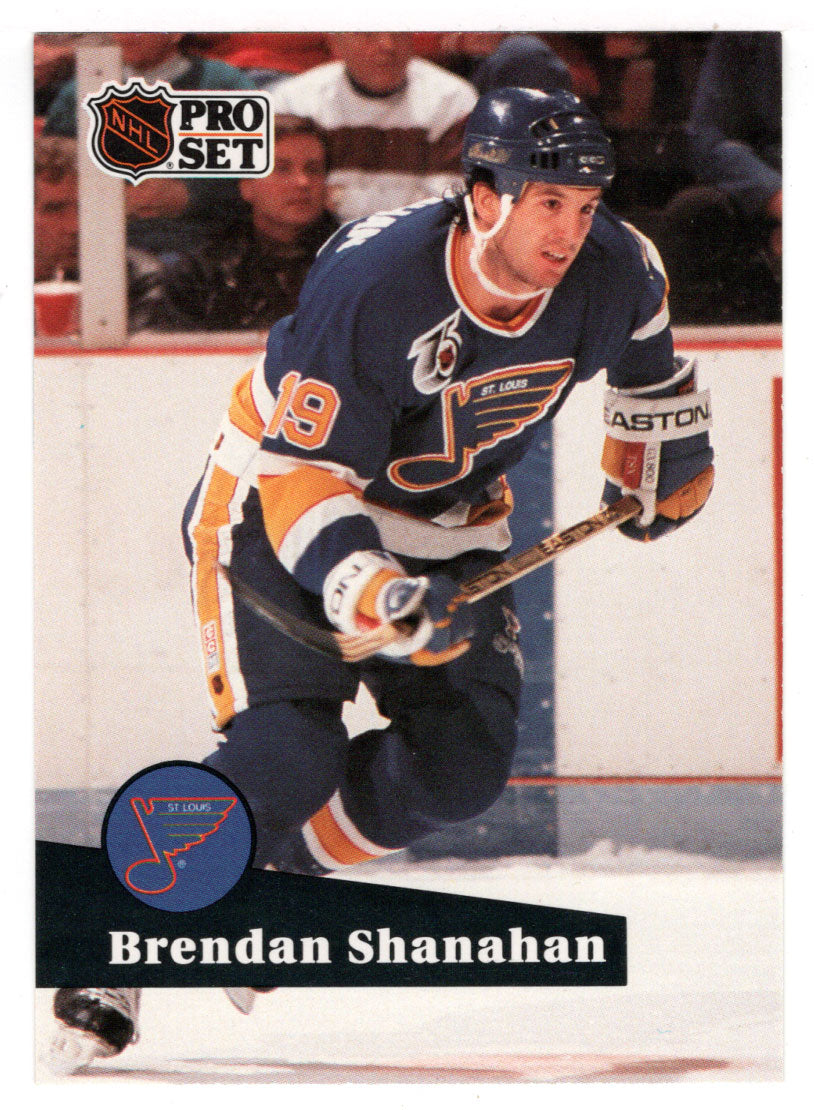 Brendan Shanahan - St. Louis Blues (NHL Hockey Card) 1991-92 Pro Set # 475 Mint