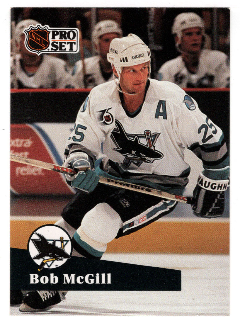 Bob McGill - San Jose Sharks (NHL Hockey Card) 1991-92 Pro Set # 480 Mint