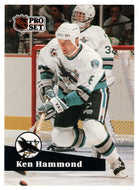 Ken Hammond RC - San Jose Sharks (NHL Hockey Card) 1991-92 Pro Set # 484 Mint