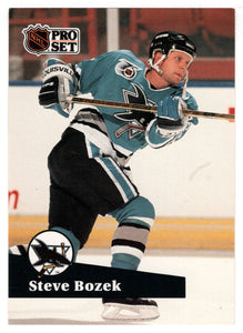 Steve Bozek - San Jose Sharks (NHL Hockey Card) 1991-92 Pro Set # 486 Mint