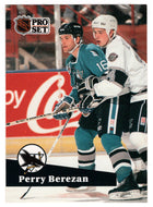 Perry Berezan - San Jose Sharks (NHL Hockey Card) 1991-92 Pro Set # 487 Mint