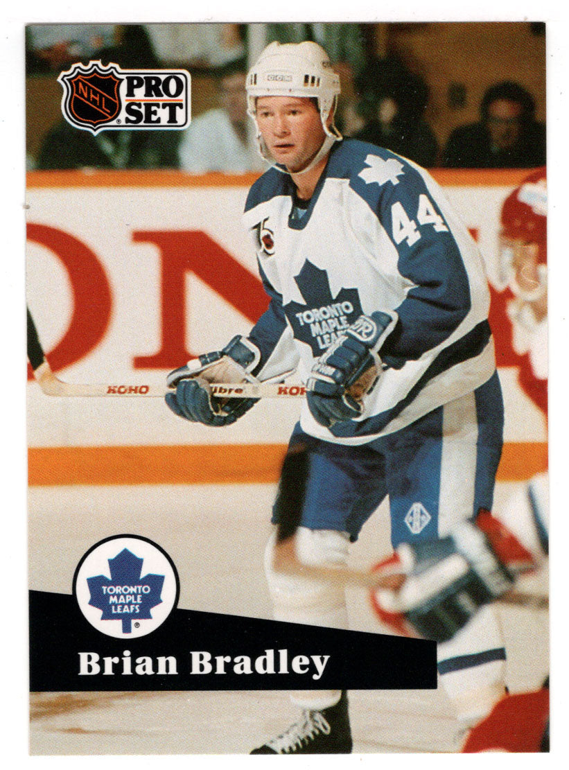 Brian Bradley - Toronto Maple Leafs (NHL Hockey Card) 1991-92 Pro Set # 489 Mint