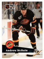 Andrew McBain - Vancouver Canucks (NHL Hockey Card) 1991-92 Pro Set # 500 Mint