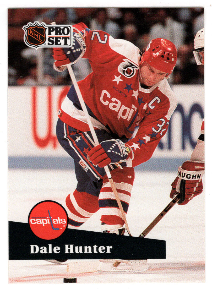 Dale Hunter - Washington Capitals (NHL Hockey Card) 1991-92 Pro Set # 506 Mint