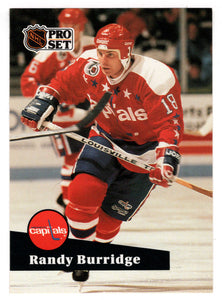 Randy Burridge - Washington Capitals (NHL Hockey Card) 1991-92 Pro Set # 510 Mint