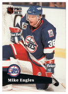 Mike Eagles - Winnipeg Jets (NHL Hockey Card) 1991-92 Pro Set # 518 Mint