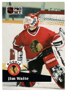 Jimmy Waite - Chicago Blackhawks (NHL Hockey Card) 1991-92 Pro Set # 530 Mint