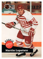 Martin Lapointe - Detroit Red Wings (NHL Hockey Card) 1991-92 Pro Set # 532 Mint