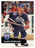 Louie DeBrusk RC - Edmonton Oilers (NHL Hockey Card) 1991-92 Pro Set # 535 Mint