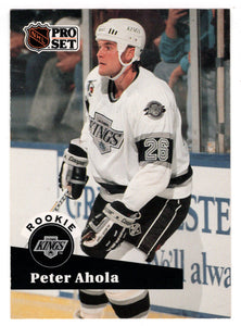 Peter Ahola RC - Los Angeles Kings (NHL Hockey Card) 1991-92 Pro Set # 540 Mint