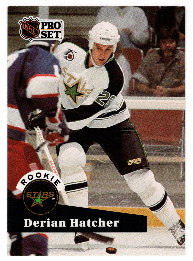 Derian Hatcher - Minnesota North Stars (NHL Hockey Card) 1991-92 Pro Set # 543 Mint