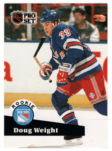 Doug Weight RC - New York Rangers (NHL Hockey Card) 1991-92 Pro Set # 549 Mint