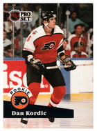 Dan Kordic RC - Philadelphia Flyers (NHL Hockey Card) 1991-92 Pro Set # 553 Mint