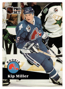 Kip Miller - Quebec Nordiques (NHL Hockey Card) 1991-92 Pro Set # 555 Mint