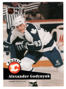 Alexander Godynyuk RC - Toronto Maple Leafs (NHL Hockey Card) 1991-92 Pro Set # 563 Mint