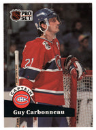 Guy Carbonneau - Montreal Canadiens - Team Captains (NHL Hockey Card) 1991-92 Pro Set # 576 Mint