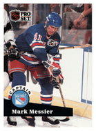 Mark Messier - New York Rangers (NHL Hockey Card) 1991-92 Pro Set # 579 Mint