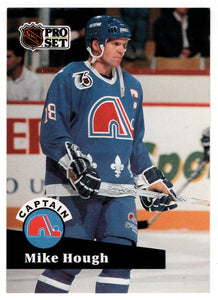 Mike Hough - Quebec Nordiques - Team Captains (NHL Hockey Card) 1991-92 Pro Set # 582 Mint