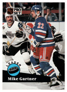 Mike Gartner - New York Rangers - League Leaders (NHL Hockey Card) 1991-92 Pro Set # 604 Mint