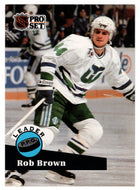 Rob Brown - Hartford Whalers - League Leaders (NHL Hockey Card) 1991-92 Pro Set # 606 Mint