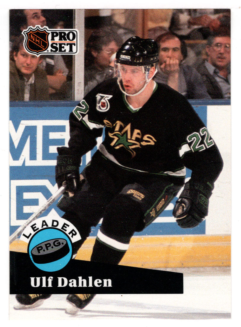 Ulf Dahlen - Minnesota North Stars - League Leaders (NHL Hockey Card) 1991-92 Pro Set # 607 Mint